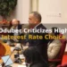 Oduber Criticizes High Interest Rate Choice