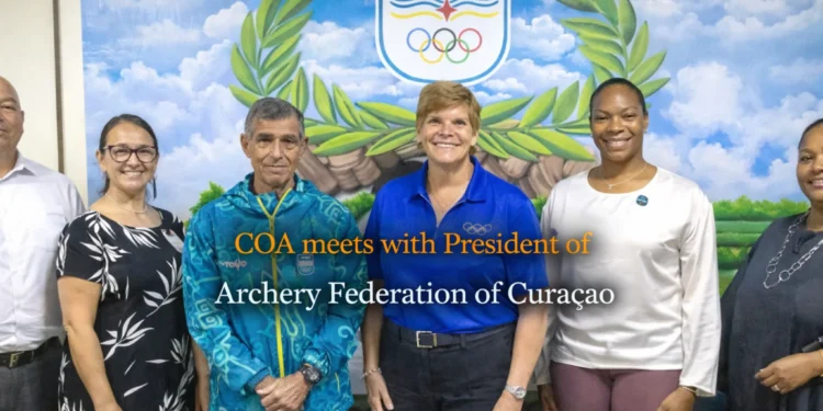 COA meets with President of the Archery Federation of Curaçao coameets
