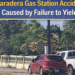 Paradera gas station accident caused by failure to yield Paradera gas station accident
