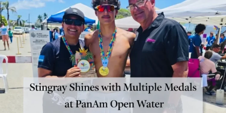 Stingray Shines with Multiple Medals at PanAm Open Water stingray