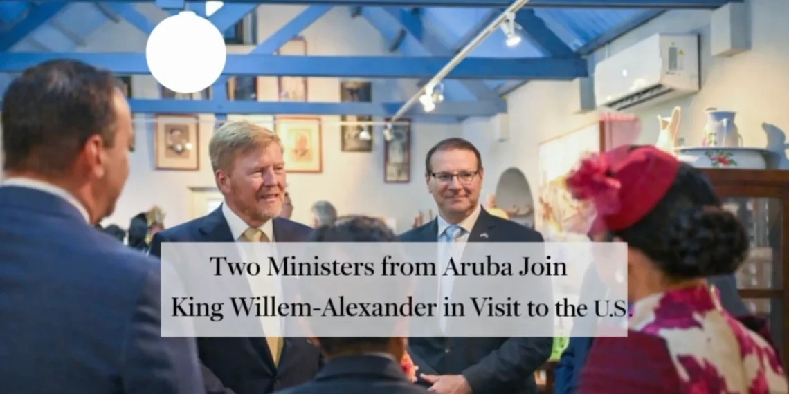 Two Ministers from Aruba Join King Willem-Alexander in Visit to the U.S. twoministers