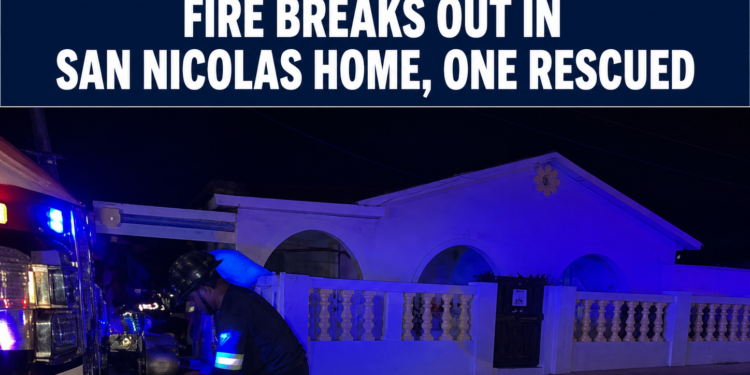 San Nicolas house fire Aruba