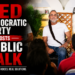 RED Democratic Party Hosts Public Talk