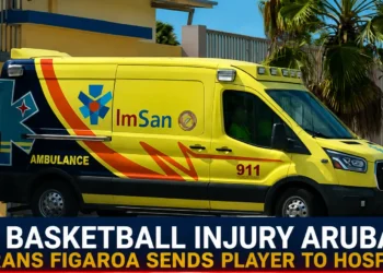 Basketball Injury Aruba Frans Figaroa Sends Player to Hospital