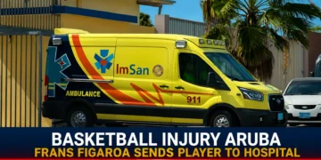 Basketball Injury Aruba Frans Figaroa Sends Player to Hospital