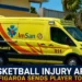 Basketball Injury Aruba Frans Figaroa Sends Player to Hospital