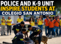 Aruba police K9 school demonstration