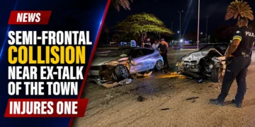 Semi-frontal Collision Near Ex-Talk of the Town Injures One