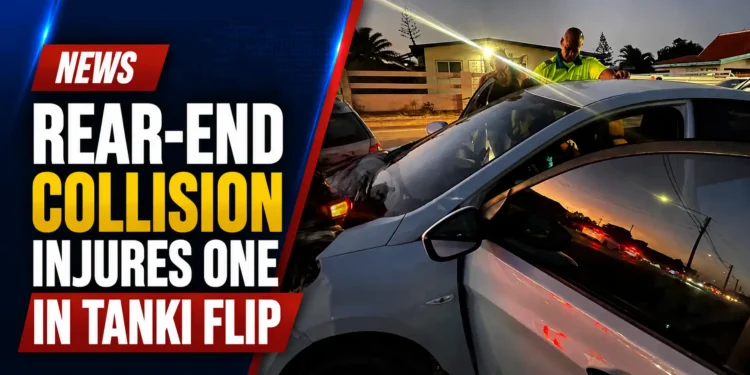 Rear-End Collision Injures One in Tanki Flip