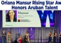 Oriana Mansur Rising Star Award Honors Aruban Talent Oriana Mansur Rising Star Award Honors Aruban Talent