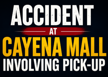 Accident at Cayena Mall Involving Pick-up