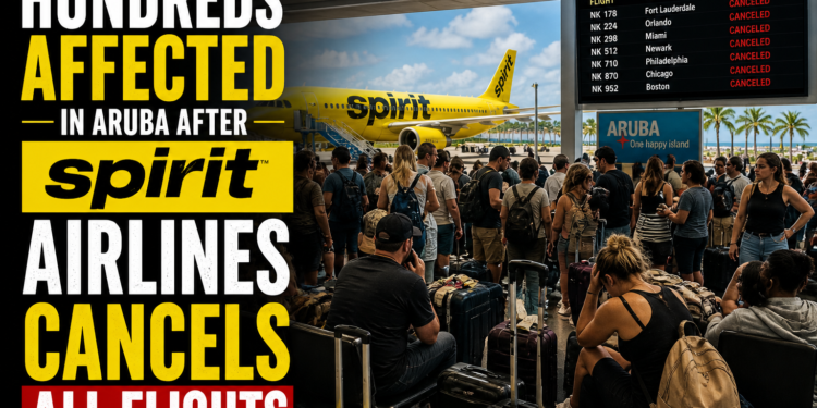 Hundreds Affected in Aruba After Spirit Airlines Cancels All Flights