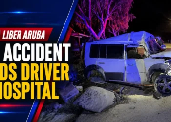 Sabana Liber Aruba Car Accident Sends Driver to Hospital
