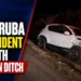 Hato Aruba Car Accident Ends With Vehicle in Ditch