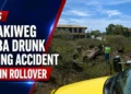 Sasakiweg Aruba Drunk Driving Accident Ends in Rollover