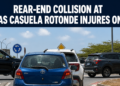 Rear-End Collision at Cas Casuela Rotonde Injures One