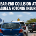 Rear-End Collision at Cas Casuela Rotonde Injures One