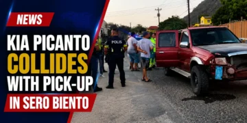 Kia Picanto Collides with Pick-up in Sero Biento