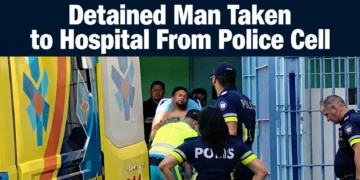 Detained Man Taken to Hospital From Police Cell detainedman
