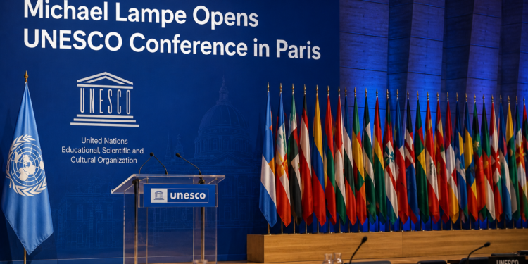 Michael Lampe Opens UNESCO Conference in Paris michael