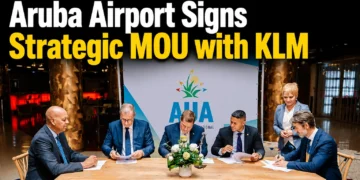 Aruba Airport Signs Strategic MOU with KLM arubaairportsigns