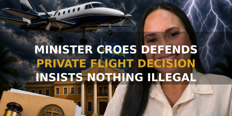Minister Croes Defends Private Flight Decision, Insists Nothing Illegal Was Done