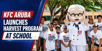 KFC Aruba Launches Harvest Program at School