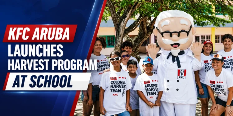 KFC Aruba Launches Harvest Program at School