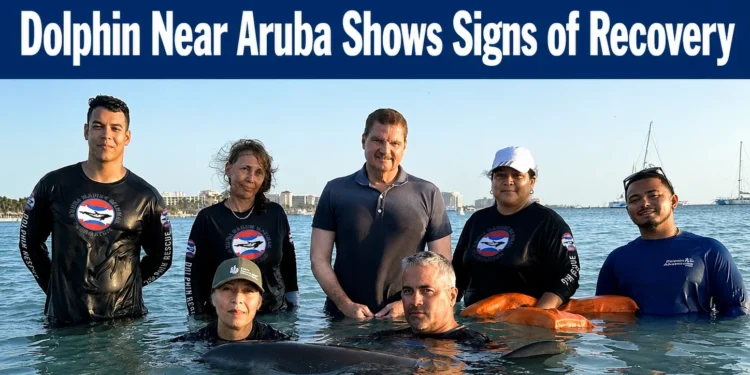 Dolphin Near Aruba Shows Signs of Recovery dolphin
