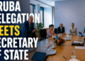 Aruba Delegation Meets Secretary of State