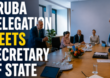 Aruba Delegation Meets Secretary of State