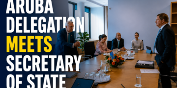 Aruba Delegation Meets Secretary of State