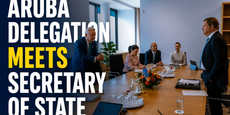 Aruba Delegation Meets Secretary of State