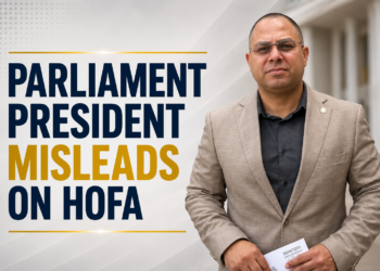 Parliament President Misleads on HOFA