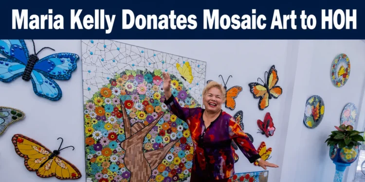 Maria Kelly Donates Mosaic Art to HOH mariakelly