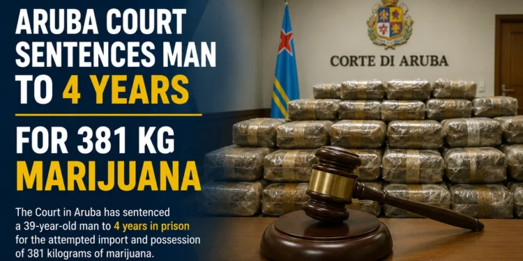 Aruba Court Sentences Man to 4 Years for 381 Kg Marijuana marijuanacase