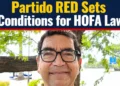 Partido RED Sets Conditions for HOFA Law partidored