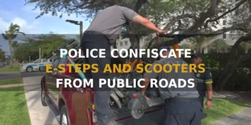 Police and DTP Confiscate E-Steps and Scooters Parked on Public Roads