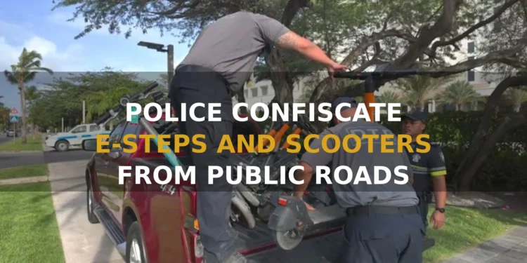 Police and DTP Confiscate E-Steps and Scooters Parked on Public Roads