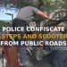 Police and DTP Confiscate E-Steps and Scooters Parked on Public Roads