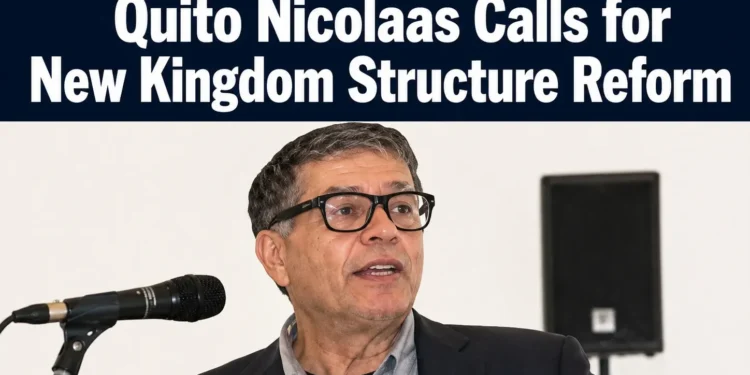 Quito Nicolaas Calls for New Kingdom Structure Reform quitofinal