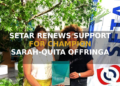 SETAR RENEWS SUPPORT FOR CHAMPION SARAH-QUITA OFFRINGA