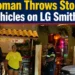 Woman Throws Stones at Vehicles on LG Smith Blvd womanstones