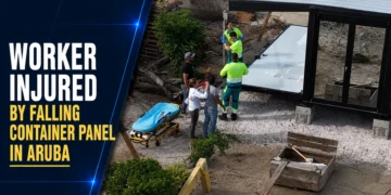 Worker Injured By Falling Container Panel In Aruba