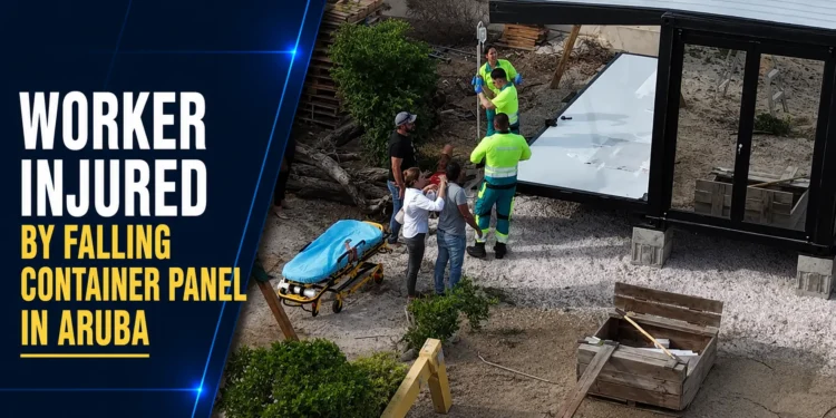 Worker Injured By Falling Container Panel In Aruba