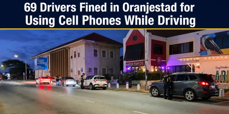 69 Drivers Fined in Oranjestad for Using Cell Phones While Driving 69drivers