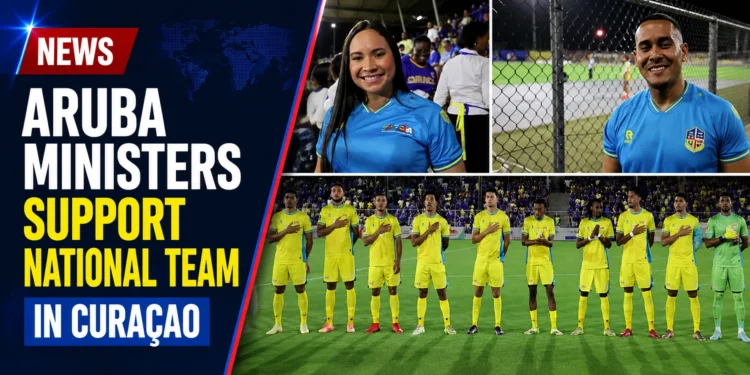 Aruba Ministers Support National Team in Curaçao Aruba Ministers Support National Team in Curaçao