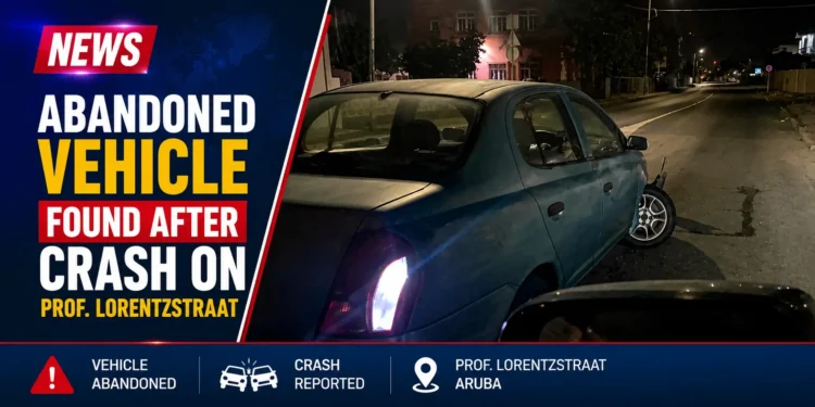 Abandoned Vehicle Found After Crash on Prof. Lorentzstraat