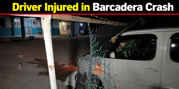 Driver Injured in Barcadera Crash barcaderacrash