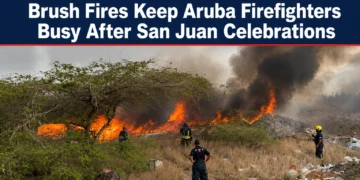 brush fires keep aruba